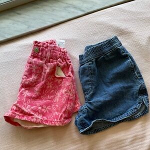 Zara and Gap kids set of 2 jean shorts